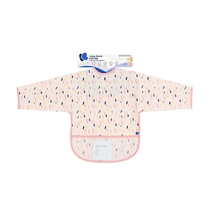 Baveta KikkaBoo, Arty Pattern, Impermeabila, Cu maneci si buzunar, 4 luni+, Pink