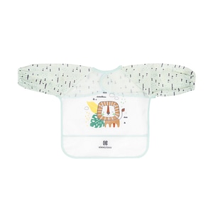 Baveta KikkaBoo, Savanna, Impermeabila, Cu maneci si buzunar, 4 luni+, Mint
