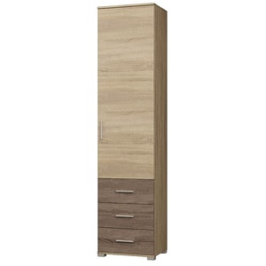 Dulap tip Soldat cu 1 usa si 3 Sertare Breeze-17 Everest, 50 x 38 x 210 cm, Avena/Camel