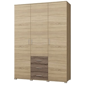 Dulap cu 3 usi si 3 Sertare Breeze ShP-5 Everest, 150 x 52 x 210 cm, Avena/Camel