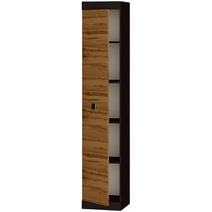 Dulap tip Soldat cu 1 usa Everest Sonata 400, 40 x 38 x 208 cm, Wenge/Auriu