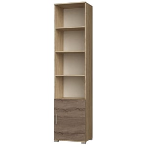 Dulap tip Soldat cu 1 usa Breeze-14 Everest, 50 x 38 x 210 cm, Avena/Camel