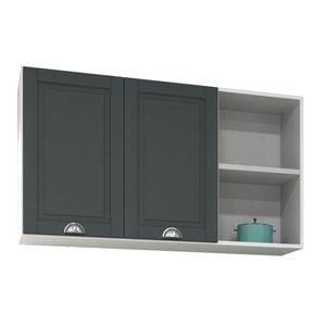 Mobilier bucatarie MDF superior Badenmob, seria Square, Antracit, 120x68x32cm