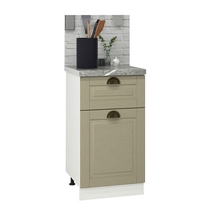 Mobilier bucatarie inferior MDF, cu sertar, Seria Square, Badenmob, 40x50x78cm, Fag