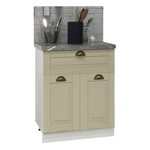 Mobilier bucatarie inferior MDF, Seria Square, Badenmob, 60x50x78cm, Fag