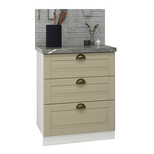 Mobilier bucatarie inferior MDF, Seria Square, Badenmob, 60x50x78cm, Fag