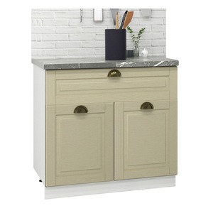 Mobilier bucatarie inferior MDF, Seria Square, Badenmob, 80x50x78cm, Fag