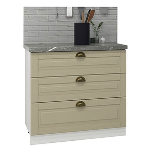 Mobilier bucatarie inferior MDF, Seria Square, Badenmob, 80x50x78cm, Fag
