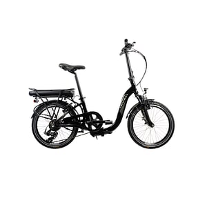 Bicicleta Electrica Pliabila Devron 20122, roata 20", S, viteza maxima 25km/h, motor 250W, Negru lucios
