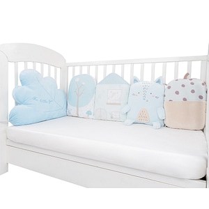 Aparatoare laterala Kikkaboo, Little Fox, 5 perne, Cu diferite modele si forme
