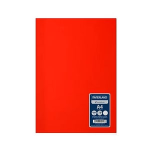 Set 5 caiete studentesti PAPERLAND, A4, 60 file, capsat, dictando, 70g/mp, coperta plastic, rosu
