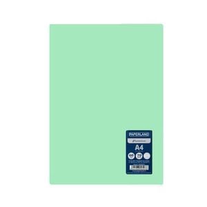 Set 5 caiete studentesti PAPERLAND, A4, 60 file, capsat, dictando, 70g/mp, coperta plastic, vernil