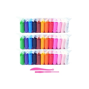 Set plastilina NEXTLY, usor de modelat, nelipicioasa, accesorii pentru modelat, 36 pungi, multicolora