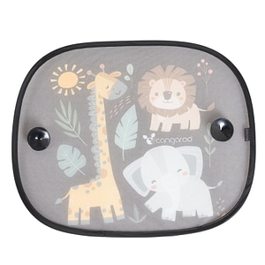 Set 2 parasolare pentru geamurile masinii Cangaroo Shady Animals, 44 x 36 cm