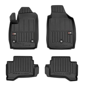 Set covorase auto Frogum 3D, pentru Fiat 500E 2015-2020, 4 bucati, Negru