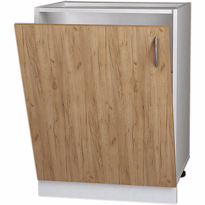 Usa decorativa a masinii de spalat vase Sani, Modest, 60 cm, Stejar Kraft