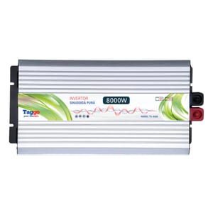 Invertor Taggo, 8000W, 12V 220 V auto si panouri solare SINUS PUR, unda pura rulota, casa, cabana