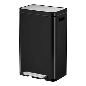 Cos de gunoi EKO, X-Cube Pedal,  cu pedala, 30 litri, 1 compartiment, negru mat