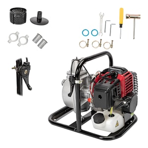 Motopompa apa COBI SMART, motor 2 timpi, racord 1", debit 8 m/h, 2 CP, model nou, ideala pentru gradina si uz gospodaresc