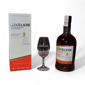 Whisky Glenallachie Oloroso Sherry Cask Finish 9 Ani, Pahar Glencairn Copita Cadou, 48%, 0.7L