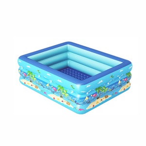 Piscina gonflabila cu podea gonflabila, dreptunghiulara, 260 x 165 x 58 cm