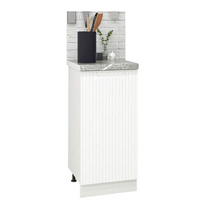 Mobilier bucatarie inferior MDF Badenmob, Seria Space, 30x50x78cm, Alb Rustic