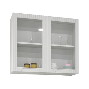 Mobilier bucatarie superior MDF Badenmob, seria Space, 80x32x68cm, Alb Rustic