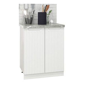Mobilier bucatarie inferior MDF Badenmob, Seria Space, 60x50x78cm, Alb Rustic