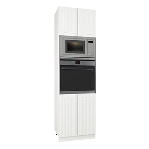 Mobilier bucatarie inalt MDF Badenmob, Seria Space, 60x55x210cm, Alb Rustic