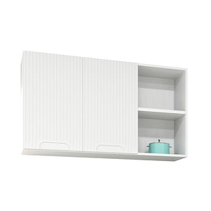 Mobilier bucatarie superior MDF Badenmob, Seria Space, 120x32x68cm, Alb rustic