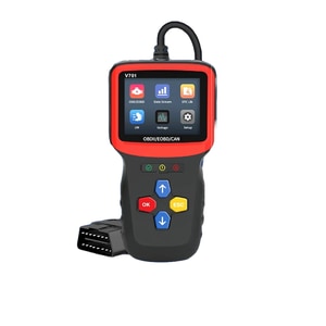 Tester auto universal Full OBD2, diagnoza, cautare DTC, citire si stergere coduri de eroare, multimarca, negru