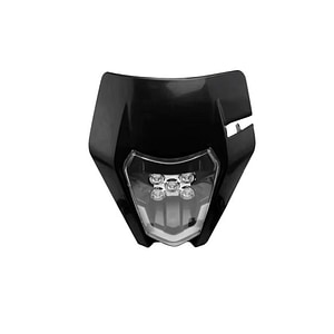 Far de motocicleta ZocoMoto, LED , 12V, Negru