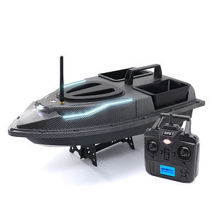 Barca pentru nadit si momit FlytecRC V900 RC GPS, 2 cuve, 1,5kg, 500m, 5200mAh, 6km/h, 40 puncte de pozitionare GPS