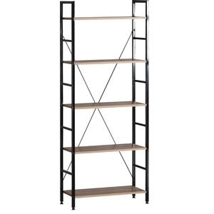 Etajera cu 5 rafturi Blueberg RF3099, din metal si PAL, 60 x 27.50 x 147 cm