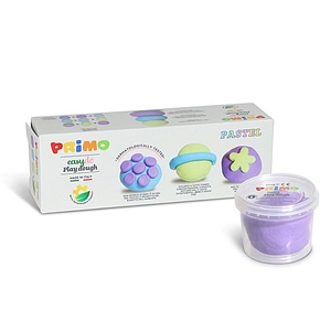 Plastilina Morocolor Primo, 3 culori pastel, In recipient plastic, 100g