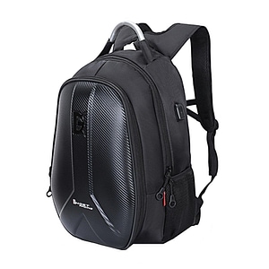 Rucsac Hardshell ZocoMoto, pentru motociclete, Carbon II cu interfata UBS, 37L , Negru