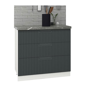 Mobilier bucatarie inferior MDF Badenmob, seria Space, 80x50x78cm, Antracit