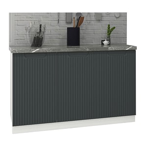 Mobilier bucatarie inferior MDF Badenmob, Seria Space, 120x50x80cm, Antracit