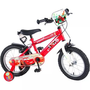 Bicicleta 14 inch pentru copii STAMP, Cars, 14 inch,Rosu