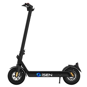 Trotineta electrica pliabila iSEN X9 Plus 2025 Negru, BT, 10 inch, 850W, autonomie maxima 65km, pana la 40km/h, baterie detasabila 15.6Ah
