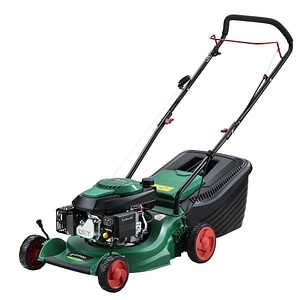 Masina de tuns iarba Grunman, pe benzina, inaltimea de taiere reglabila intre 25 mm si 70 mm, 2.6 kw, latimea de taiere de 40 cm, 40 l