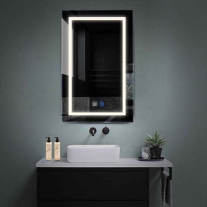 Oglinda LED Reyze Gama Salono Model LED 1, 80x200 cm Verticala, LED 4000K Neutru, 2 Butoane Touch, Functie dezaburire 30-40