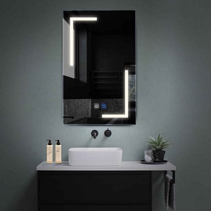 Oglinda LED Reyze Gama Salono Model LED 3, 80x190 cm, Verticala, LED 4000K Neutru, 2 Butoane Touch, Functie dezaburire 30-40