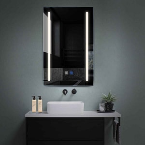 Oglinda LED Reyze Gama Salono Model LED 5, 80x190 cm, Verticala, LED 4000K Neutru, 2 Butoane Touch, Functie dezaburire 30-40