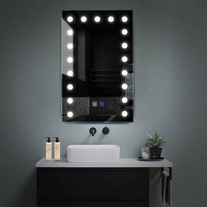 Oglinda LED Reyze Gama Salono Model LED 6, 80x200 cm, Verticala, LED 4000K Neutru, 2 Butoane Touch, Functie dezaburire 30-40