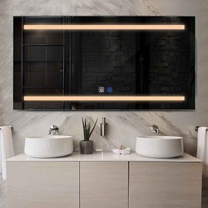Oglinda LED Reyze Gama Salono Model LED 4, 120x70 cm, Orizontala, LED 3000K Cald, 2 Butoane Touch, Functie dezaburire 30-40