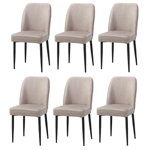 Set 4 scaune de bucatarie Baron material textil, picioare metalice, 97 x 41 x 40 cm, Mov