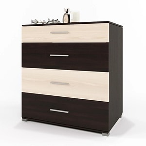 Comoda Breeze K-5 Everest, PAL, 70 x 73 x 38 cm, Wenge-Bej