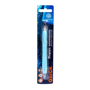 Pix cu mecamism Astra, Quick, Cu varf 0.6, Cu scriere albastra, 1 bucata/blister