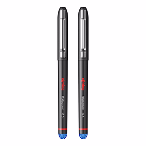 Set 2 rollere Rotring, Cu uscare rapida, Cu varf 0.5 mm, Albastre
